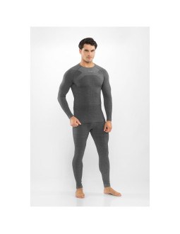 Bielizna męska viking altis man set merino czarna m