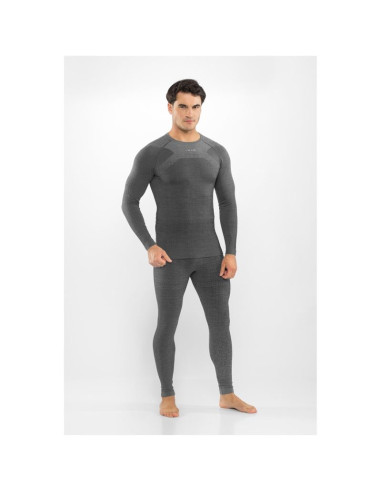 Bielizna męska viking altis man set merino czarna m