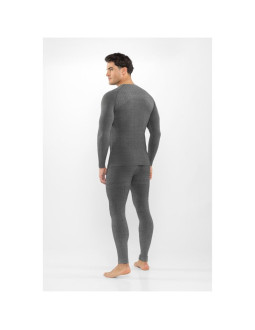 Bielizna męska viking altis man set merino czarna m 2