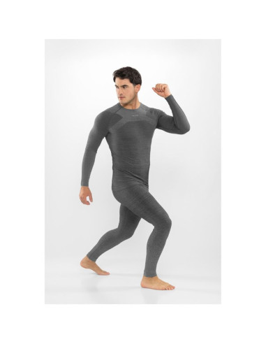 Bielizna męska viking altis man set merino czarna m