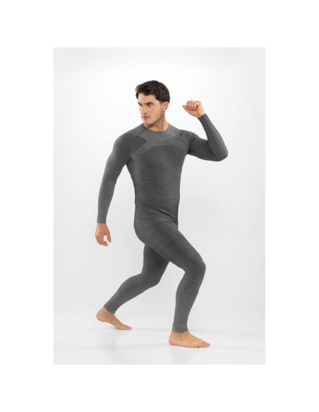 Bielizna męska viking altis man set merino czarna m