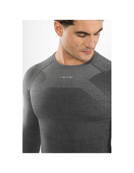 Bielizna męska viking altis man set merino czarna m