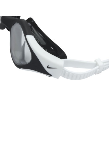 Okulary pływackie nike flex fusion pro goggle czarno-białe nessg131-011 os