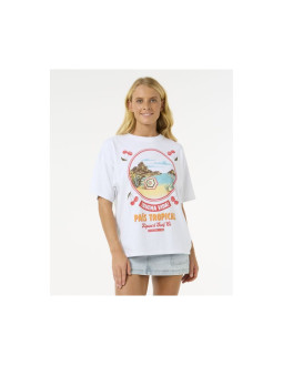 Koszulka rip curl cove heritage tee biały