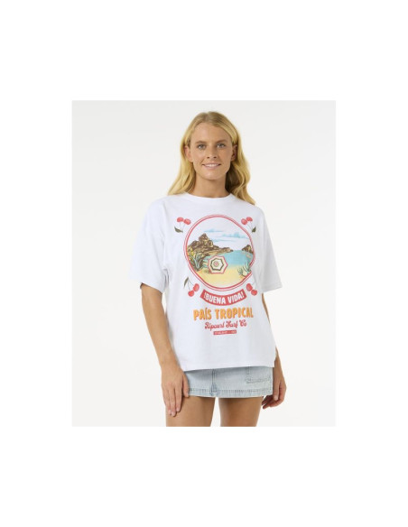 Koszulka rip curl cove heritage tee biały