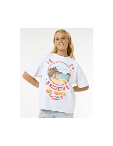 Koszulka rip curl cove heritage tee biały