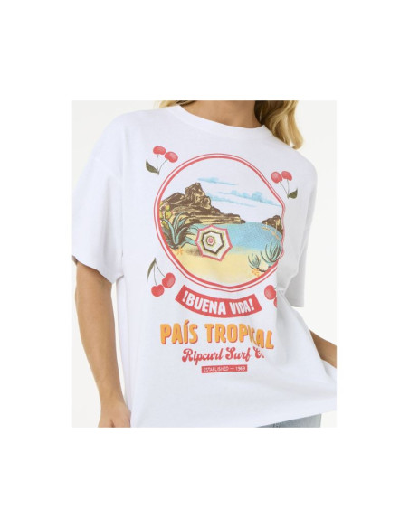 Koszulka rip curl cove heritage tee biały