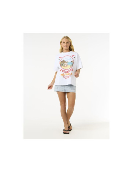Koszulka rip curl cove heritage tee biały