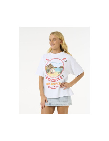 Koszulka rip curl cove heritage tee biały