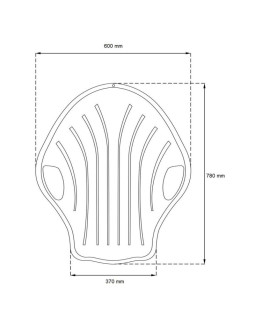 Ślizg plastikowy shell zielony r.m 2