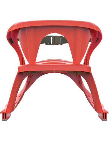 Sanki plastikowe z oparciem 88x45x42cm czerwone