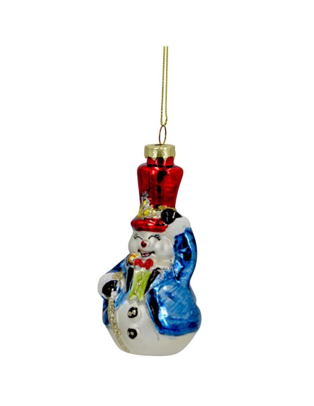 Bombka szklana formówka bałwan saska gift & decor