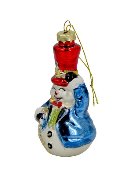 Bombka szklana formówka bałwan saska gift & decor