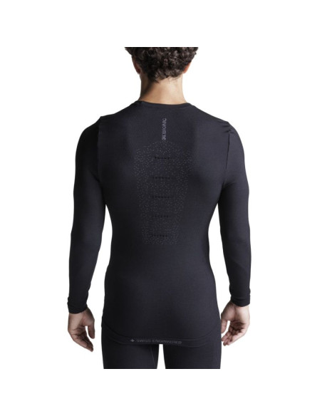 Koszulka mightywool ls-x black-l x-bionic