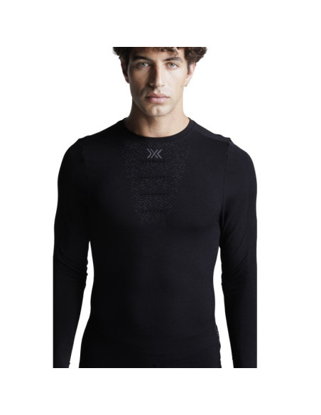 Koszulka mightywool ls-x black-m x-bionic