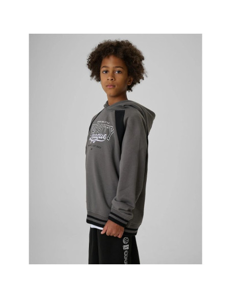 Bluza dresowa loose z kapturem chłopięca 4f 4fjraw26tswsm3193-25s