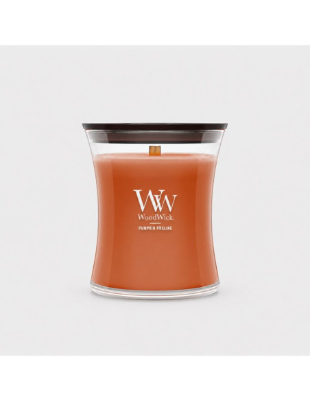 Świeca średnia pumpkin praline woodwick