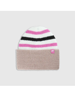 Czapka beanie dziewczęca 4f 4fjwaw25acapf646-90s