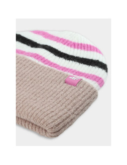 Czapka beanie dziewczęca 4f 4fjwaw25acapf646-90s 2