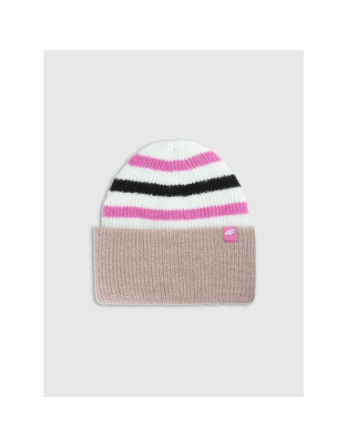 Czapka beanie dziewczęca 4f 4fjwaw25acapf646-90s