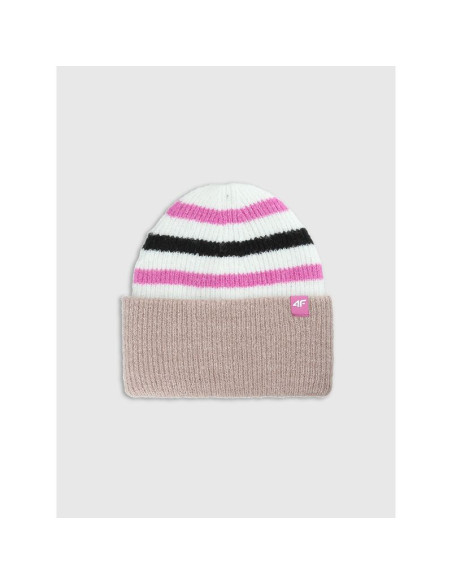 Czapka beanie dziewczęca 4f 4fjwaw25acapf646-90s