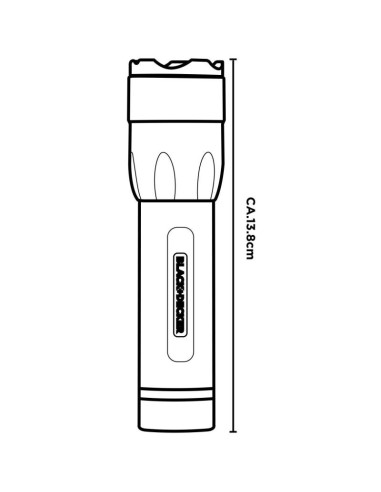 Latarka taktyczna aluminiowa 10w 500lumenów black + decker
