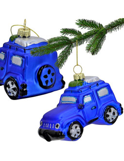 Bombka szklana formówka samochód terenowy saska gift & decor