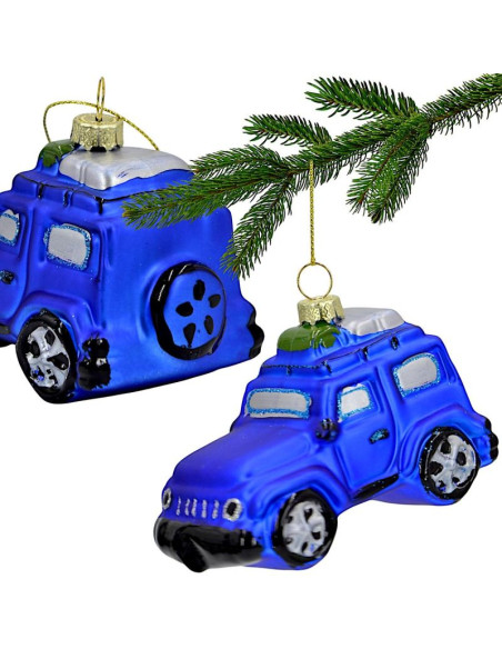 Bombka szklana formówka samochód terenowy saska gift & decor