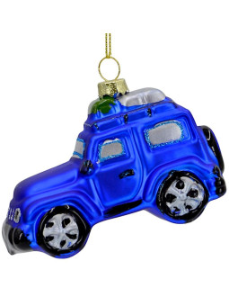 Bombka szklana formówka samochód terenowy saska gift & decor 2