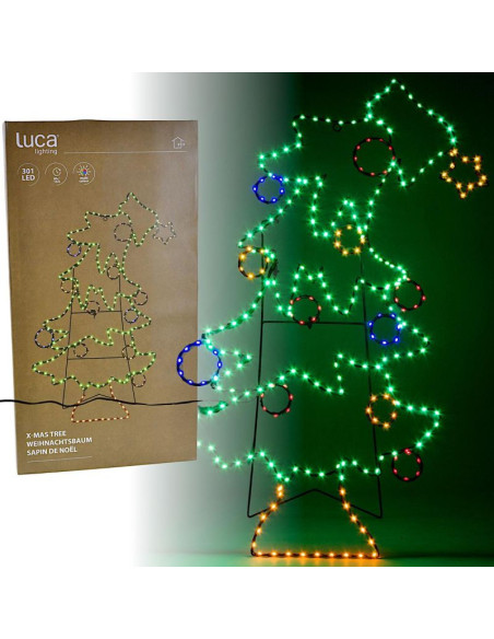 Figurka dekoracyjna choinka 301led 59cm ip44 luca