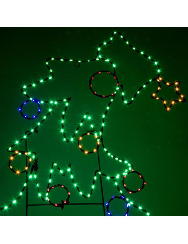 Figurka dekoracyjna choinka 301led 59cm ip44 luca