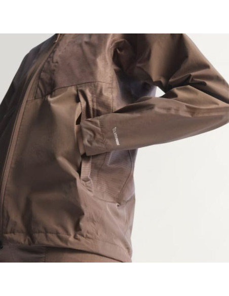 Kurtka damska adidas terrex xperior 2.5l hybrid primeknit climaproof jacket - trace brown rozmiar: s