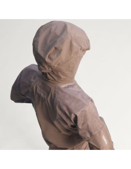 Kurtka damska adidas terrex xperior 2.5l hybrid primeknit climaproof jacket - trace brown rozmiar: m