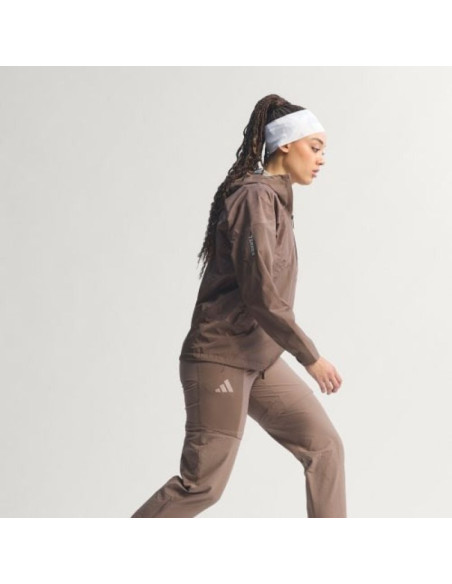 Kurtka damska adidas terrex xperior 2.5l hybrid primeknit climaproof jacket - trace brown rozmiar: m