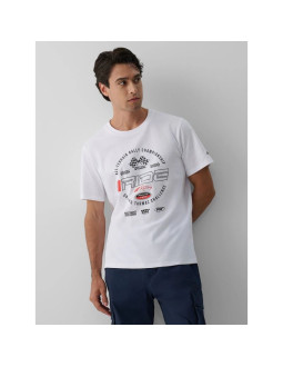 T-shirt regular z nadrukiem męski 4f 4fraw26ttshm4470-10s