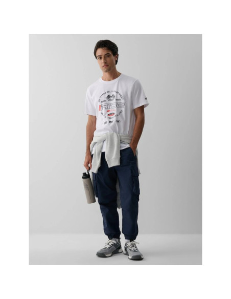 T-shirt regular z nadrukiem męski 4f 4fraw26ttshm4470-10s