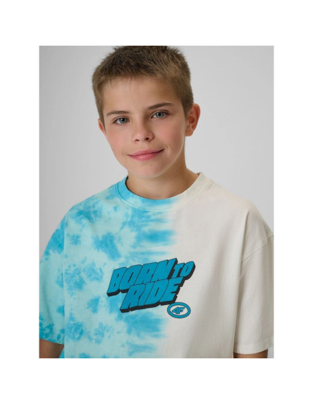 T-shirt bawełniany chłopięcy 4f 4fjrss26ttshm4168-90a