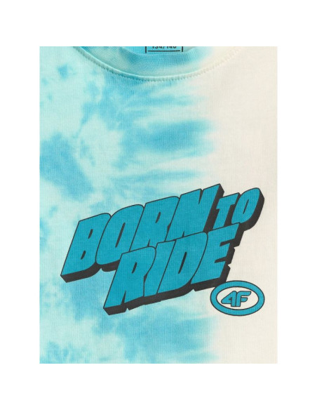 T-shirt bawełniany chłopięcy 4f 4fjrss26ttshm4168-90a