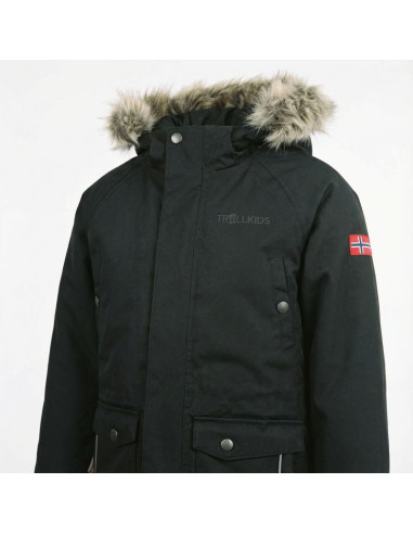Wodoodporna kurtka ocieplana trollkids kids nordkapp jacket dla chłopca/dziewczynki (605-600)