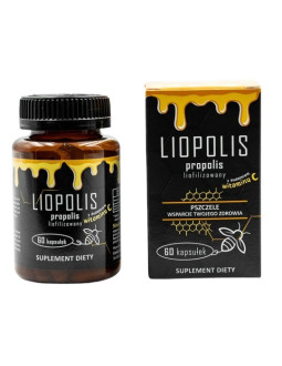 Liopolis Liofilizowany Ekstrakt Propolisowy + Witamina C (60 Kaps.)