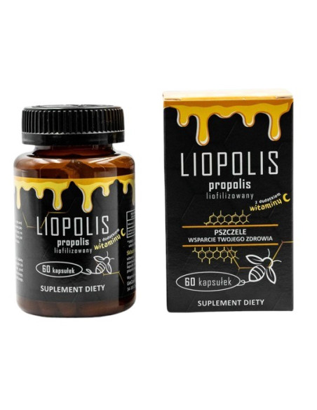 Liopolis Liofilizowany Ekstrakt Propolisowy + Witamina C (60 Kaps.)