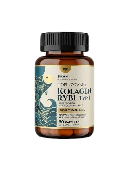 Kolagen Rybi Typ I - Liofilizowany Morski Kolagen (60 Kaps.)