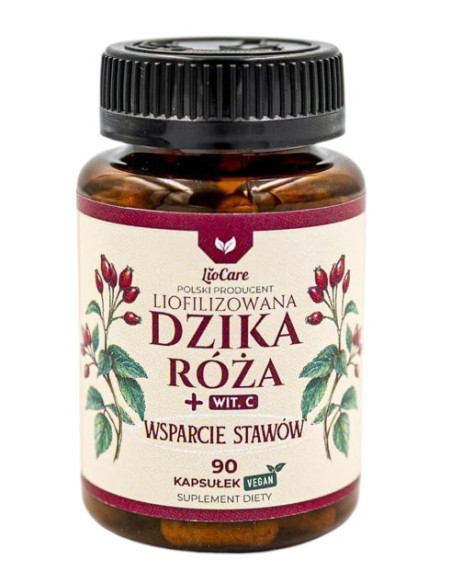 Liofilizowana Dzika Róża Z Witaminą C (90 Kaps.)