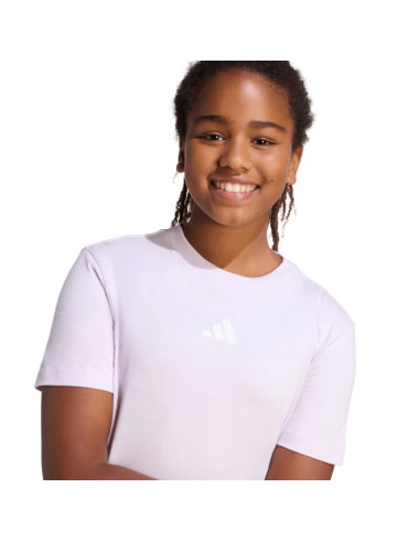 Koszulka dla dzieci adidas essentials fioletowa ks0405