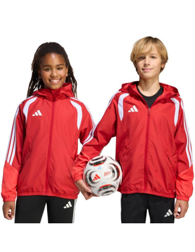 Kurtka dla dzieci adidas tiro 26 competition all weather czerwona kb0155