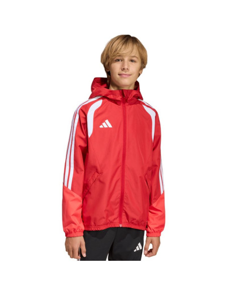 Kurtka dla dzieci adidas tiro 26 competition all weather czerwona kb0155