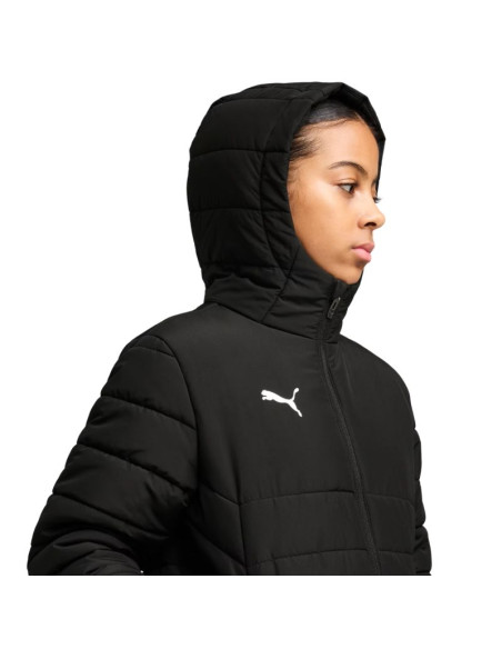 Kurtka dla dzieci puma team additions padded hooded czarna 659738 03