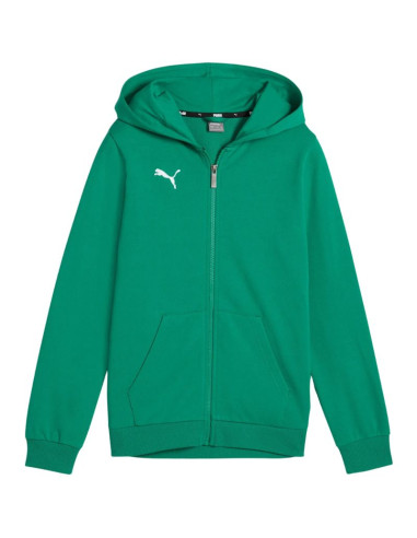 Bluza dla dzieci puma teamgoal casuals hooded zielona 658596 05