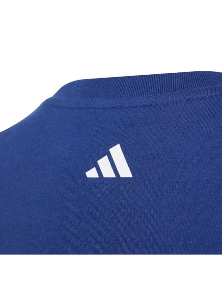 Koszulka dla dzieci adidas codes collegiate graphic tee granatowa jl6138
