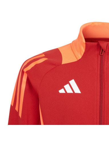 Bluza dla dzieci adidas tiro 24 competition training czerwono-pomarańczowa ir5500